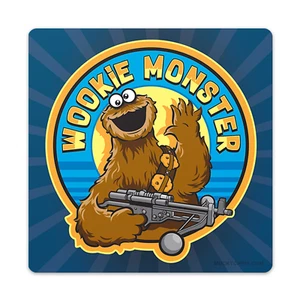 Wookie x "Cookie" Monster Mashup | Sticker - Picture 1 of 2