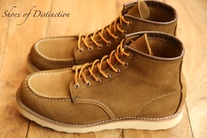 Redwing Red Wing 8881 Beige Suede Derby Moc Toe Boots Men's UK 9 D US 10 EU 43 - Picture 1 of 11