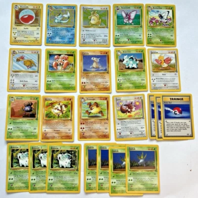 Pokémon Jungle Holo Rare Non Holo Uncommon/Common Set 1999 24 Cards w/ Repeats - Image 1 of 4