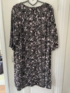 Ladies Bonprix Size 20 Multicoloured Floral Tunic Dress Worn Once Great Cond - Picture 1 of 6