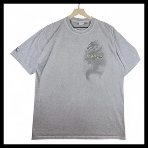 VTG Crazy Shirts Dragon Surfboards Gray Crater Dyed T-Shirt Y2K Grunge Mens XL - Picture 1 of 9