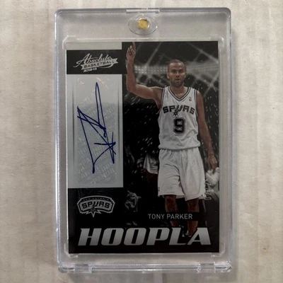 2012-13 Panini Absolute Tony Parker Hoopla Auto /25 - Spurs - Image 1 of 2
