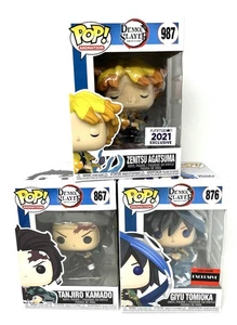 Funko Demonslayer Zenitsu Agatsuma Giyu Tomioka Tanjiro Pop Lot 867 876 987 - Bild 1 von 4