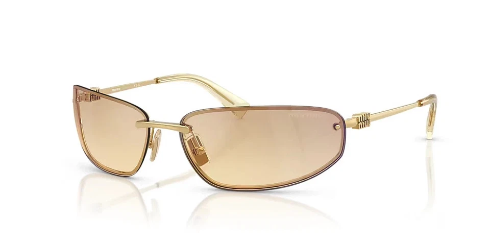 MIU MIU GOLD/YELLOW GRADIENT MU A50S 5AK7RI 130MM SUNGLASSES - Image 1 of 4