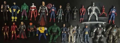 Lot of 25 Marvel Action Figure Hero Lot!  Thor/Iron Man/Silver Surfer/X-Men++++ - Image 1 of 4