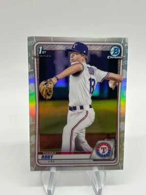 2020 Bowman Draft - Chrome Tekoah Roby #BD-76 Refractor (RC) Texas Rangers - Image 1 of 2
