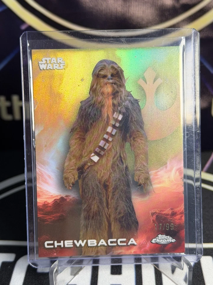 2025 Topps Star Wars Chrome Green Chewbacca Wookie /99 - Image 1 of 1
