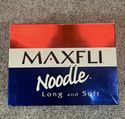 Vintage Maxfli Noodle Long and Soft Golf Balls Dozen Original Surlyn Spin New - Image 1 of 4