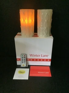The Amazing Flameless Candles Set Of 2 W/ Remote 3 Way Timer Flickers NOS - Picture 1 of 6