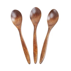3 Stück kleine Löffel für Gewürzgläser Honig Tee kurzer Griff Schaufel Holz - Bild 1 von 11