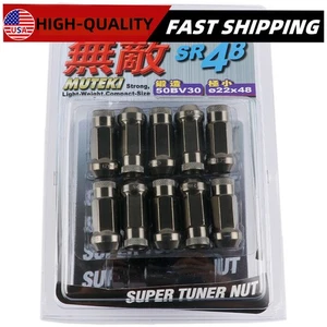 Muteki SR48 Super Tuner Lug Nuts With Key TITANIUM 12x1.5 32905T MutekL 350Z 20 - Picture 1 of 4