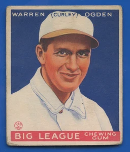1933 Goudey High #174 Warren Ogden Royals keine Knicke sehr guter Erhaltungszustand + oder - gut zentriert - Bild 1 von 2