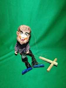 VTG HALLOWEEN PUPPET WOLFMAN WAREWOLF MEXICAN KO BOOTLEG RUBBER HEAD - Picture 1 of 4