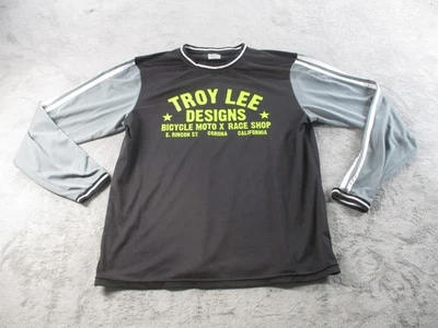 Camisa Troy Lee Designs Para Hombre XL Negra Gris Manga Larga Jersey Moto Bicicleta MTB Foto 1 de 4