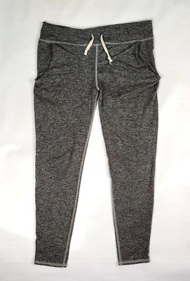 Pantalones deportivos Teeki para mujer talla S gris jaspeado con cordón cintura ligeros Foto 1 de 4