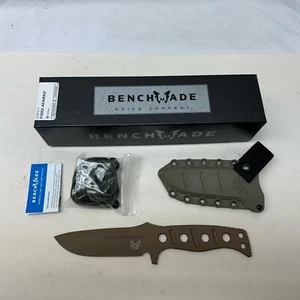 Benchmade 375FE-1 Fixed Adamas CPM-CruWear FDE Tan Fixed Blade Tactical Knife - Picture 1 of 9