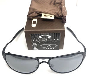 Oakley Felon Sonnenbrille selten mattschwarzes Gestell schwarze polarisierte Gläser neu im Karton - Bild 1 von 6