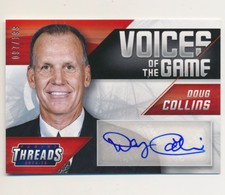 2014-15 Panini Threads Voices of the Game Autographs #17 Doug Collins /199