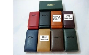 Estuche de cigarros de cuero genuino, duradero, 5 colores, de SHANTPETER, HECHO EN EE. UU. - Imagen 1 de 8