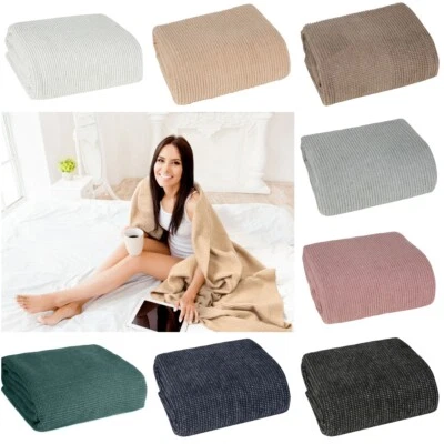 Decke Wohndecke Tagesdecke Sofadecke Überwurf 150X200 180X220 200x220 70X160 - Bild 1 von 4