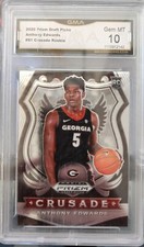 2020-21 Panini Prizm Draft Picks - Crusade #81 Anthony Edwards (RC) Graded 10