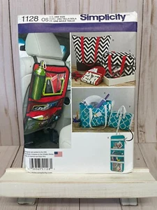 Simplicity 1128 Totes and Organizers Auto Car Bags Craft Case Sewing Pattern NEW - Picture 1 of 2