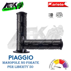 Manopole Chiuso non Forate 125mm Ø22/24 Piaggio Liberty 50 2T 4T RST/S 1997-2008 - Imagen 1 de 3
