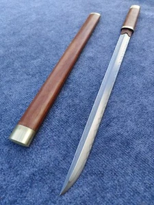 27" High quality Redwood T10 steel Double Clay tempered Japanese Short Sword - Picture 1 of 9