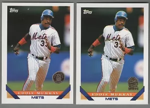 '93 Topps Marlins & Rockies Inaugural GOLD EMBOSSED Cards #430 Eddie Murray (2) - Picture 1 of 1