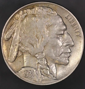 1931 S BUFFALO NICKEL FRESH FROM ORIGINAL ROLL -LOT AA- 8593 - Picture 1 of 2