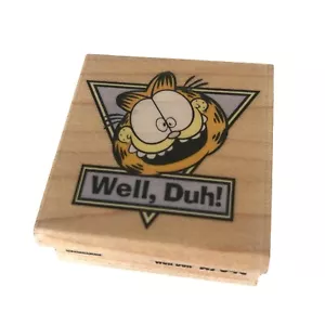 Garfield Well vintage, Duh! Timbro in gomma Stampede A704-C 1,75X1,75" - Foto 1 di 5