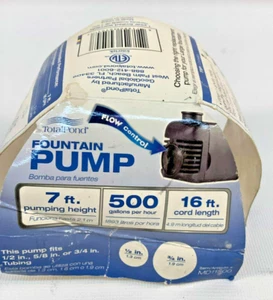 New TOTALPOND LARGE adjustable flow 7ft Fountain Pump - Picture 1 of 4