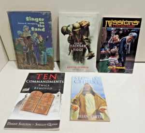Lot of 5 SDA Bible Books 7th Day Adventist Ellen G. White Christian Religion - Imagen 1 de 1