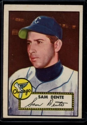 1952 Topps #304 Sam Dente White Sox Corner Wrinkle VG+ LOOK! - Image 1 of 2