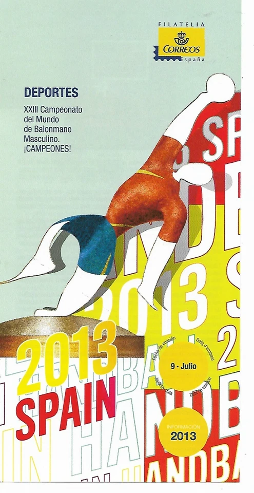 España Deportes Campeonato del Mundo de Balonmano año 2013 (ED-190) - Imagen 1 de 1