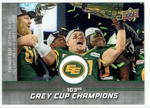 2016 Upper Deck CFL Football Grey Cup Champions Edmonton Eskimos #GCC1 - Picture 1 of 1