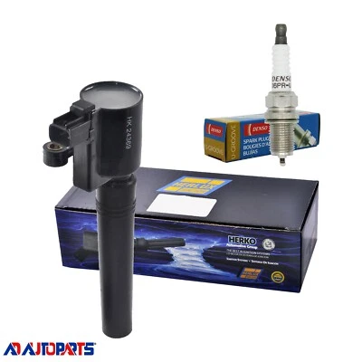 Juego de 1 bobina de encendido Herko B044 + 1 bujía 3130 para Ford Thunderbird Foto 1 de 4