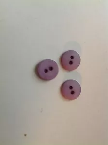 NEU 25 STCK PKG. 3/8 ZOLL LAVENDEL MATTES FINISH KNÖPFE - Bild 1 von 2
