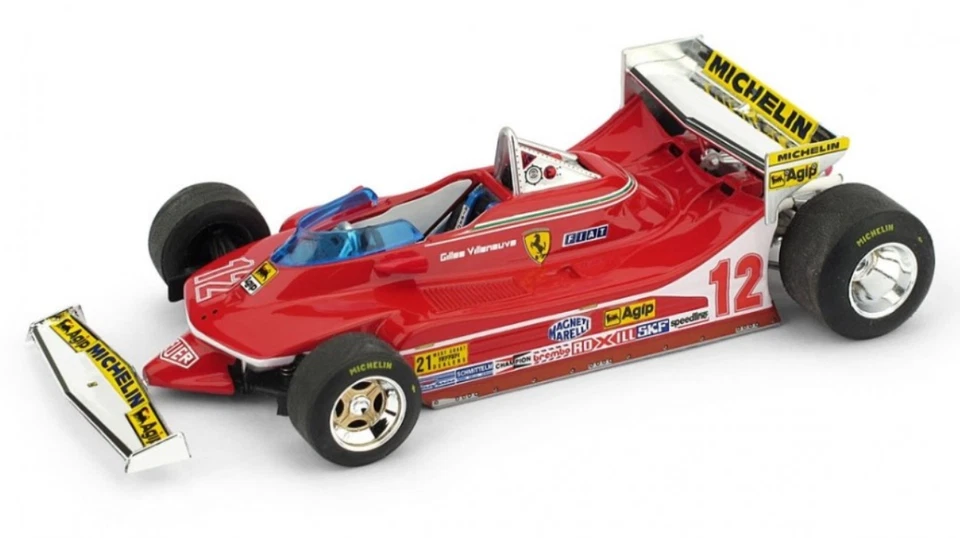 FERRARI 312 T4 GP USA OVEST GILLES VILLENEUVE R578B BRUMM Made in Italy - Immagine 1 di 1