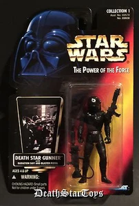 Traje de radiación Star Wars POTF2 tarjeta roja estrella de la muerte artillero poder de la fuerza ANH - Imagen 1 de 2
