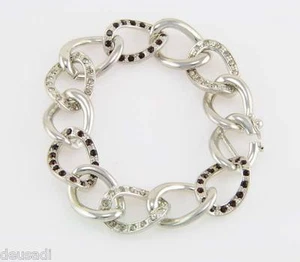 PULSERA DE PLATA ESTERLINA CON CIRCONIO CUBICO DOS COLORES - Imagen 1 de 2