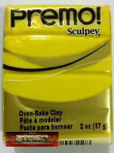 M00539 MOREZMORE Premo! Sculpey CADMIUM YELLOW HUE 2oz Polymer Bake Clay - Picture 1 of 1