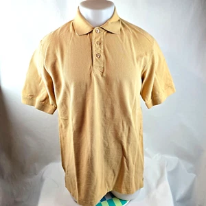Southpole Shirt Mens Medium Yellow Polo Solid Y2K 00's Solid Hip Hop Vintage - Picture 1 of 7