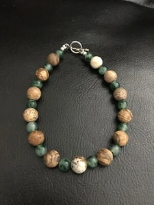 Handgefertigte Armbänder mit natürlichen Halbedelsteinen Aventurin  - Bild 1 von 1