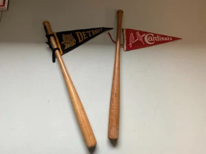 Original 1934 World Series St. Louis Cardinals Detroit Tigers Souvenir Mini Fledermäuse - Bild 1 von 9