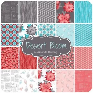 21-piece Fat Quarters Bundle DESERT BLOOMS Amanda Herring Riley Blake Precuts FQ - Picture 1 of 14