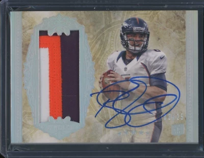 2012 Topps Five Star Brock Osweiler #156 RC Patch Auto /25 Rookie Autograph - Image 1 of 2