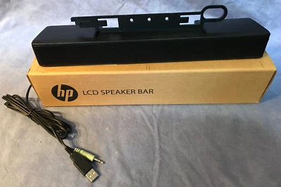 HP S101 SPEAKER BAR FOR DESKTOP COMPUTER MONITOR LCD LAPTOPS L50281-001 - Image 1 of 4