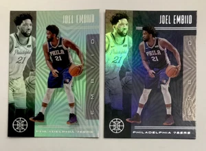 2019-20 Panini Illusions Basketball Joel Embiid 76ers Emerald Sapphire 2 Lot #63 - Bild 1 von 2