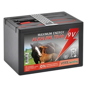 Batterie 9V/75Ah Alkaline Weidezaunbatterie für Elektrozaun Trockenbatterie - Bild 1 von 2
